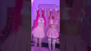 girl dancing in pink cosplay #short #cosplay #tiktok
