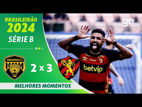Gols e lances de Amazonas x Sport