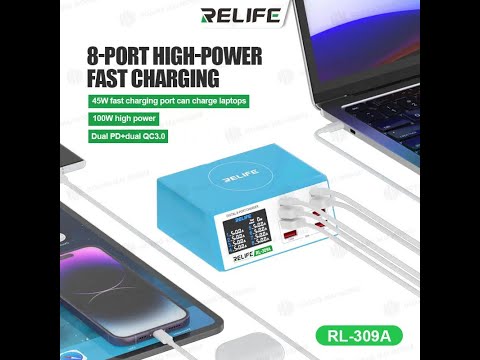 Sạc báo dòng RELIFE RL-309AW hỗ trợ sạc nhanh