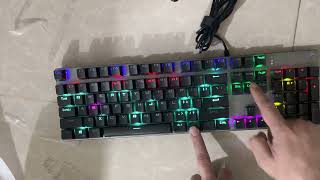 How to Turn On The Light And Changing RGB Lighting Effects in HP GK400F Mechanical Gaming Keyboard