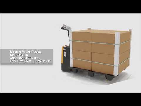 Vestil EPT-2547-30 Fully Powered Electric Pallet Trucks