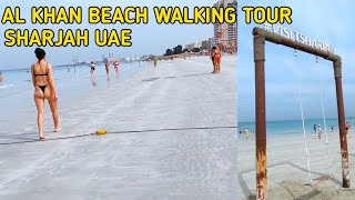 WALKING TOUR TO AL KHAN BEACH SHARJAH UAE 2025