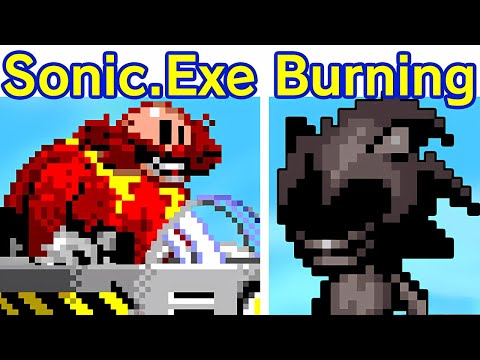Friday Night Funkin' Burning Mockup Animation - Playable | VS Sonic.Exe 2.5/3.0 (FNF Mod/Hard/Sonic)