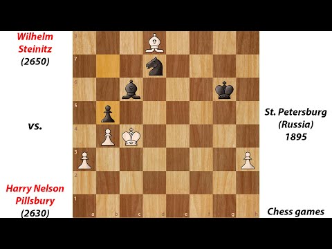 Wilhelm Steinitz vs. Harry Nelson Pillsbury | St. Petersburg (Russia) 1895 | Chess games