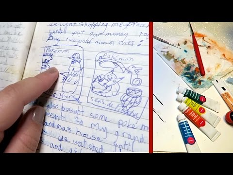 READING MY OLD JOURNAL & PAINTING Video