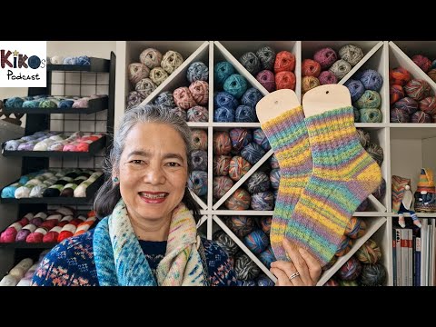 Kiko's Knitting Podcast #295 - Green Merino Socks