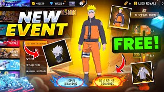 How To Get New NARUTO BUNDLE FREE 🔥 NARUTO ASCENSION EVENT FREE FIRE || FireEyes Gaming