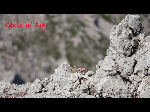 Ferrata delle Crete Rosse alla Creta di Aip - Ferrata Uiberlacher