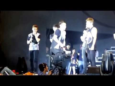 130427 SS5 Perú Super Junior saludos Donghae, Siwon y Kyuhyun (Troll Kyu)