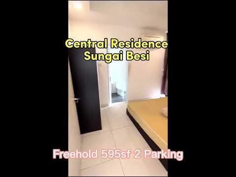 Central Residence, Sungai Besi, Kuchai Lama (595sf 2 Parking FURNISH) 335k