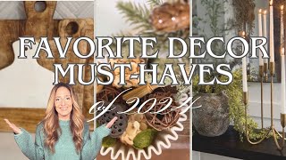 FAVORITE HOME DECOR MUST HAVES OF 2024! | STAPLE HOME DECOR ITEMS | BEST HOME DECOR ITEMS PURCHASED