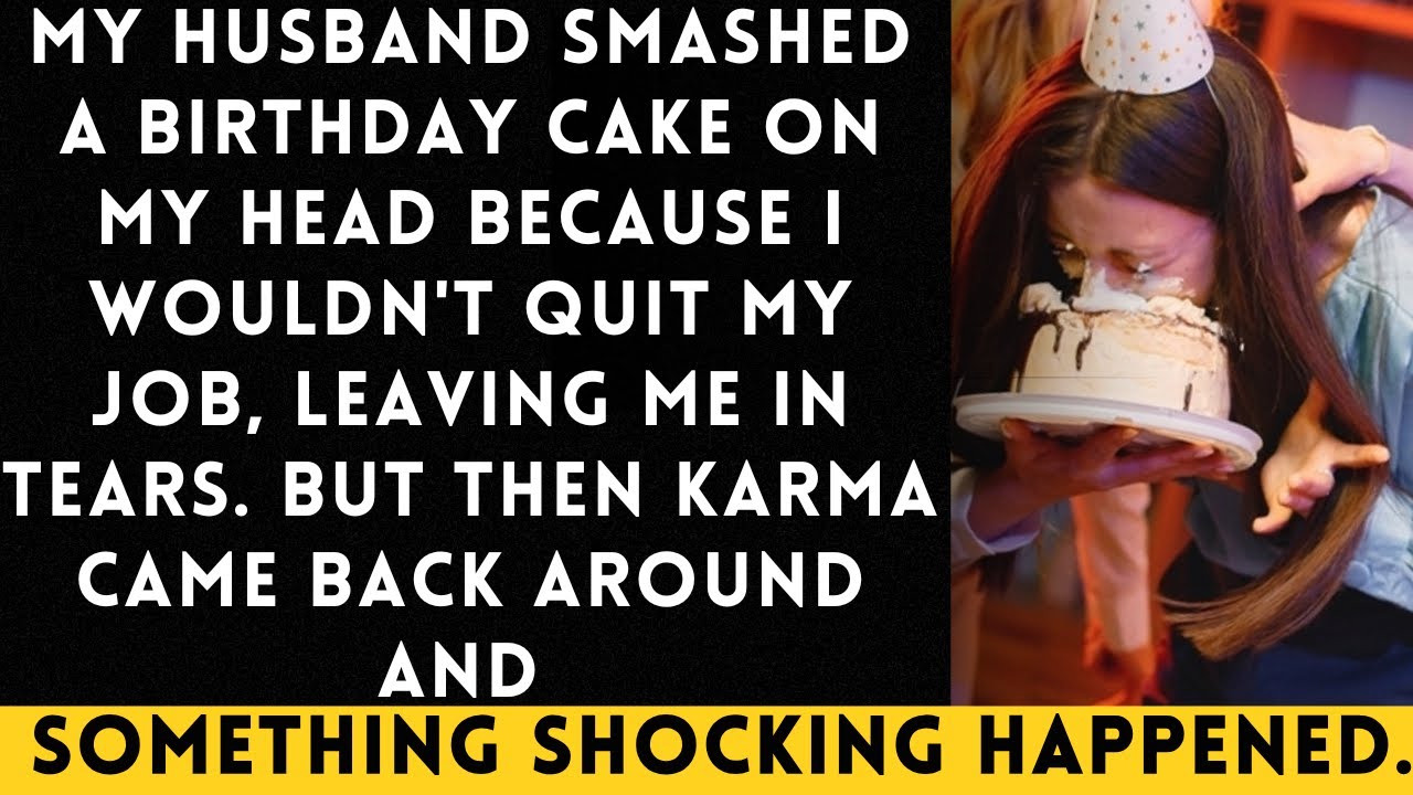 My idiot Husband Smashed a Birthday Cake on My Head for Refusing to Quit My Job, Left me in Tears...