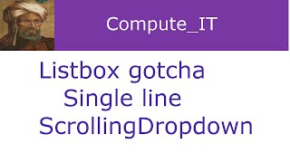 Tkinter Listboxes - creating a single line scrollable listbox  - Gotcha 1