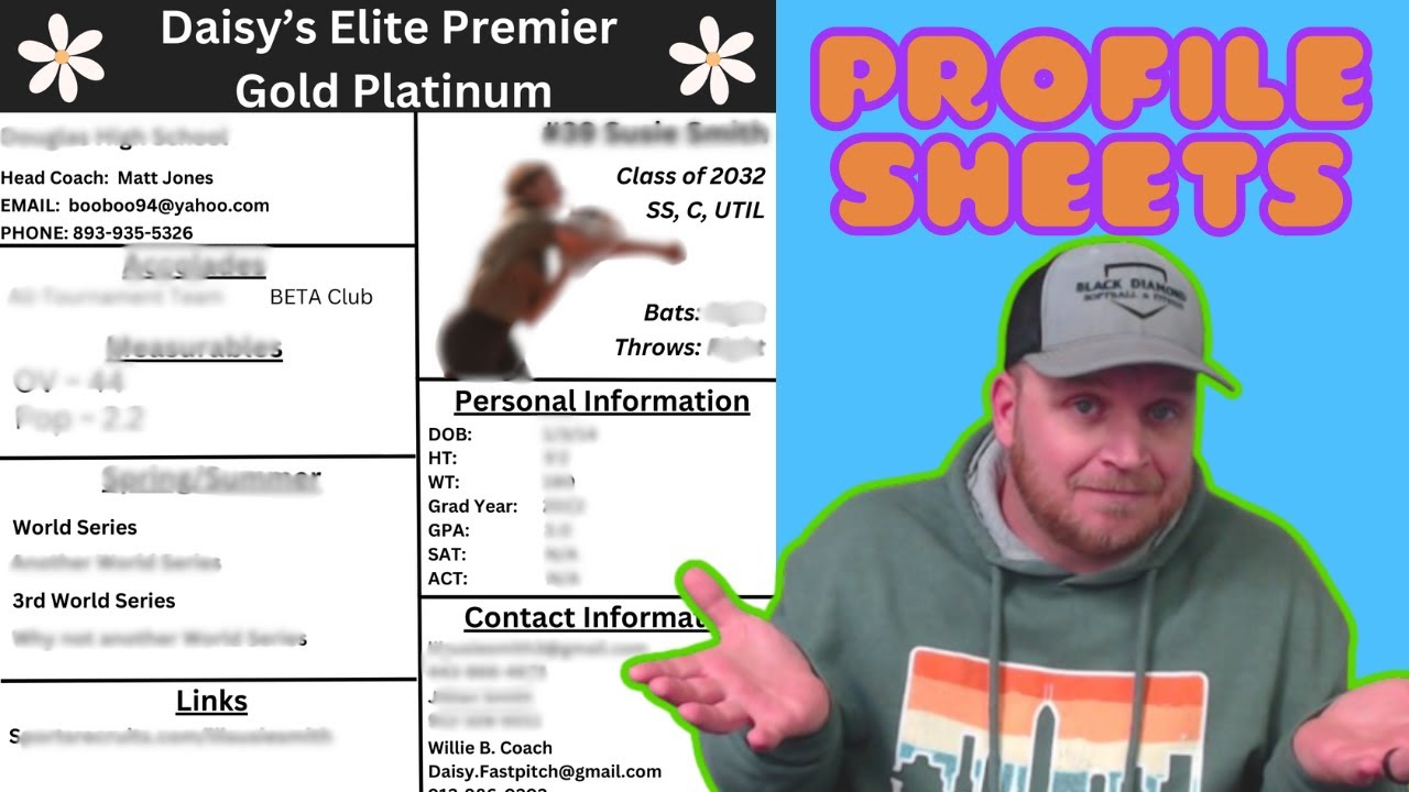 How to Create Player Profile Sheets