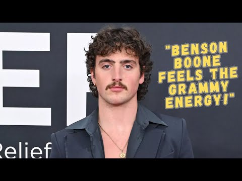 Benson Boone Talks 'Energy' & Excitement on the 2025 Grammy's Red Carpet!