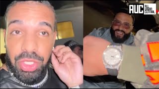 Drake Flexes His $3M Watch To DJ Khaled And Lil Baby