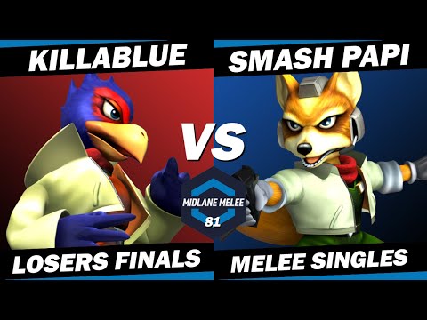 Killablue vs Smash Papi - Losers Finals | Midlane Melee 81