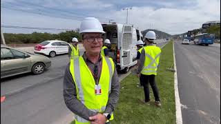 Supervisão do TCE nas qualidade asfáltica das obras na SC 401