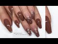 40 beautiful nail art design brown nail polish