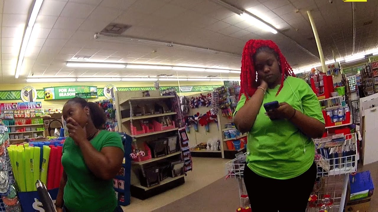 Store Cashier forgets camera was recording - robbery acting gone wrong