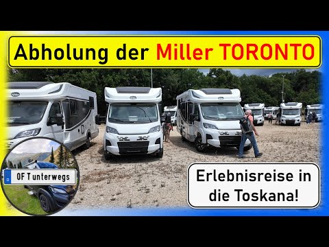 Pick up the Miller TORONTO "Edition Tuscany" from the factory! Special trip to Italy in a luxury ...