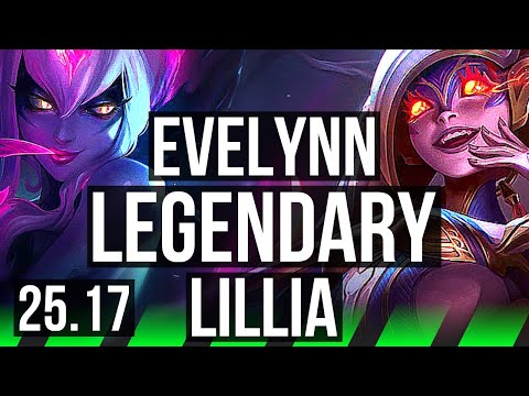 EVELYNN vs LILLIA (JGL) | Legendary | KR Master | 25.17