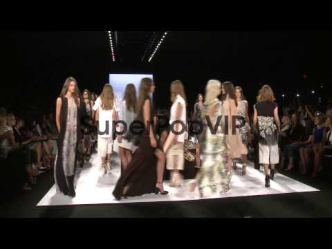 Models walk the runway at BCBG Max Azria - Runway - Sprin...