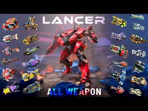 Mech Arena Lancer with All Weapons - Maximum Firepower