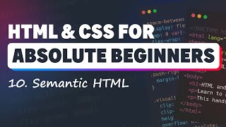 HTML & CSS למתחילים מוחלטים: HTML סמנטי
