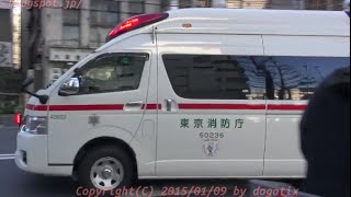 preview picture of video 'Japan Trip 2015 Tokyo Transfusion Emergency vehicle and Motorcycle Police Ambulance'