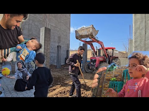 Finally, the Columns Are Complete! The Real Journey of Hamid & Narges’ Dream Home Begins 🔥🏡