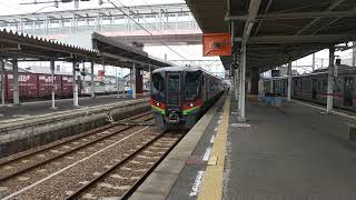 【南風運用開始から1年】JR四国 多度津駅 岡山行き2700系特急南風14号 到着から発車まで
