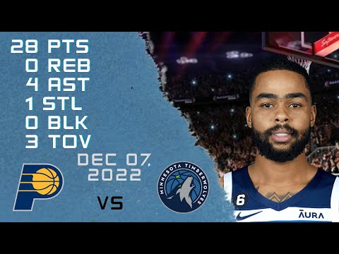 D'Angelo Russell All possessions 07-12-2022 TIMBERWOLVES vs PACERS NBA REGULAR SEASON