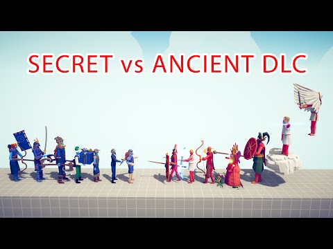SECRETS Team vs ANCIENT DLC Team - Totally Accurate Battle Simulator TABS