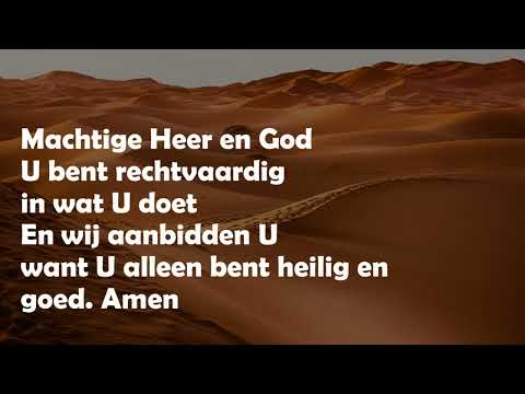 Opwekking met tekst 583 Machtige Heer en God
