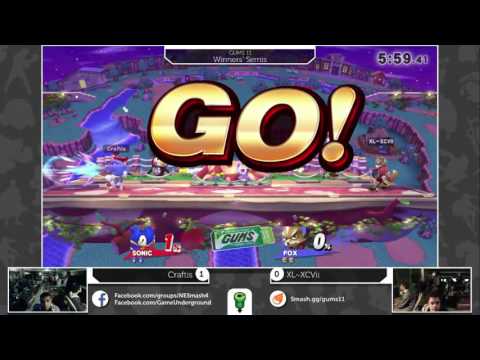 GUMS 11 Singles (Winner's Semis) - HSG Craftis (Sonic) vs A2 XL-97 (Fox)