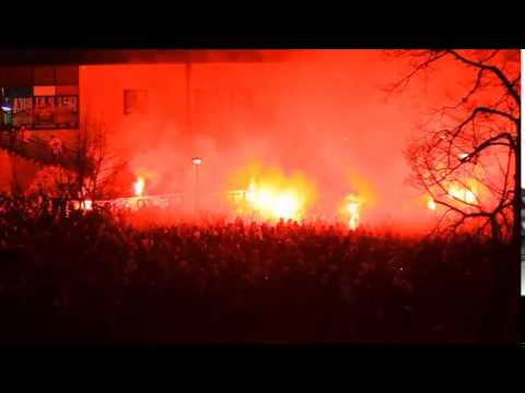 Legia Pyroshow vs. Ajax - Public Viewing (Legia vs. Ajax Amsterdam - 26.02.15)