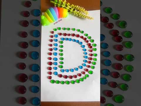 Dipped in Rainbow 🌈 #satisfying #abcd #alphabet #art #viral #colors #fun #trend #ytshorts #shorts