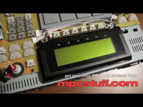 Akai MPC 2500 White / Blue LCD Screen Install from MPCstuff.com