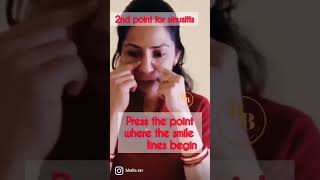 #shorts Cold bye bye| instant sneezing remedy (sinusitis accupressure for nose block)