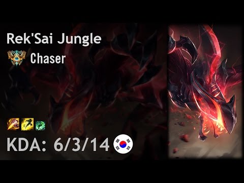 Rek'Sai Jungle vs Olaf - Chaser - KR Challenger Patch 6.22