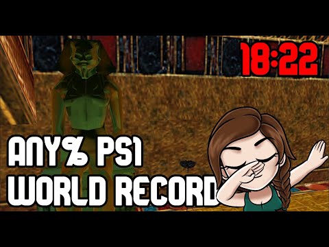 Tomb Raider The Last Revelation PS1 Any%  Speedrun 18:22 World Record