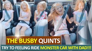 EXCITED!!! &#39;OUTDAUGHTERED&#39;: BUSBY QUINTS TRY TO FEELING RIDE DADDY&#39;S NEW CAR!!! SEE!!!