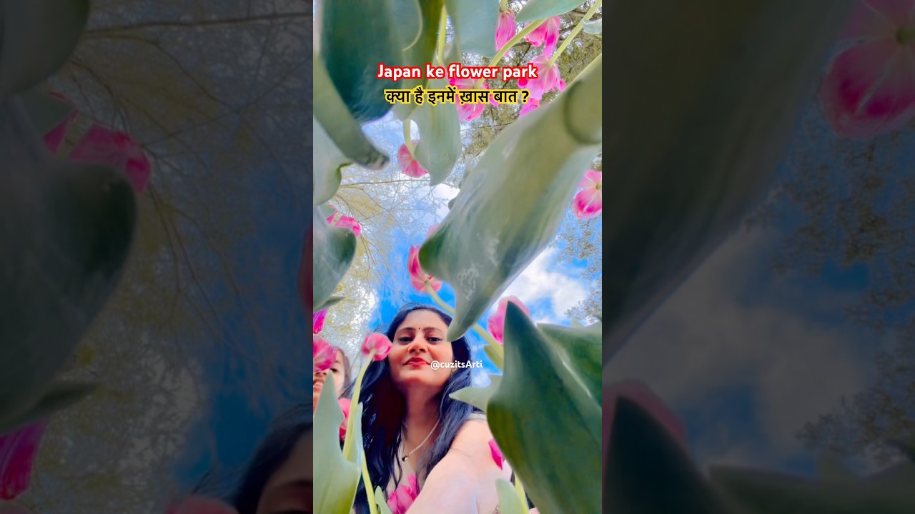 Japan’s flower park🌸🌿🌼🕊️ #japan #flowerpark #tulip #sakura #minivlog @CuzitsArti