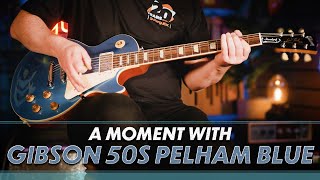 Video thumbnail for Gibson Les Paul Standard 50s Plain Top Pelham Blue Top | A Moment With by GUITARGUITAR