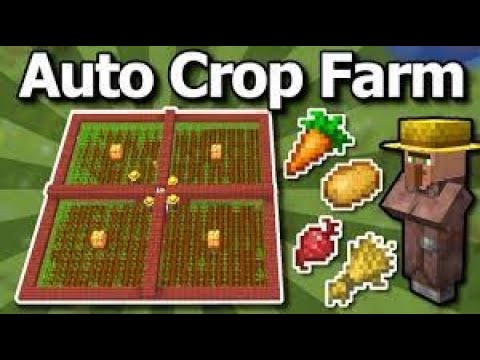 MINECRAFT Villager AFK Crop Farm Tutorial , Fully Auto Controll [ 1.20 JAVA EDITION ]