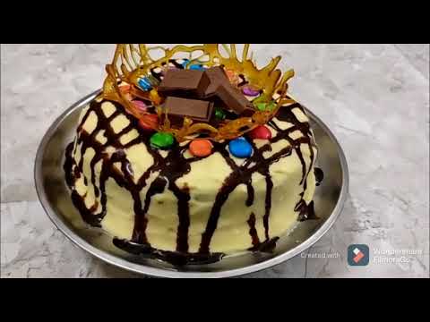 Apple crust Cake crowned by Chocolate Caramel Nest made By Jalpa