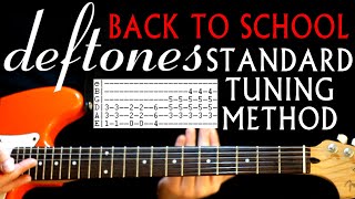 Deftones Back To School Standard Tuning Guitar Lesson / Guitar Tabs / Guitar Chords aka Mini Maggit