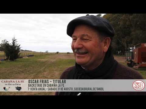 Oscar Frías - Backstage en Cabaña La Fe - Venta Anual Sábado 31 de Agosto - Tandil.