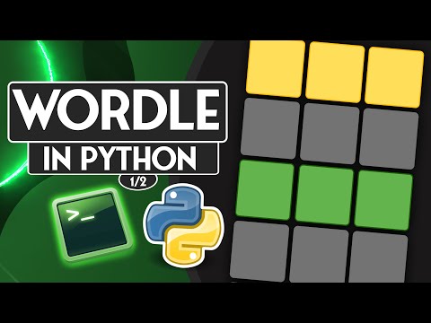 How to create Wordle with Python ?  (2000+ guessable words) | Part 1/2